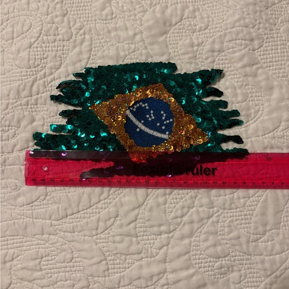 🇧🇷Sequin Brazil Flag Patch 🇧🇷 - Picture 5 of 8